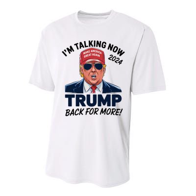 IM Talking Now Does That Sound Familiar Trump 2024 Performance Sprint T-Shirt