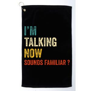 IM Talking Now Trump Kamala Harris Debate 2024 Platinum Collection Golf Towel