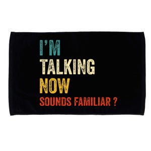 IM Talking Now Trump Kamala Harris Debate 2024 Microfiber Hand Towel