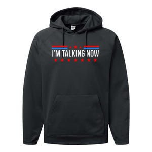 IM Talking Now Elections 2024 Democrat Republican Performance Fleece Hoodie