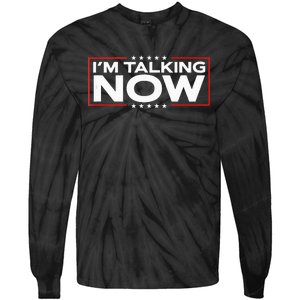 IM Talking Now Elections 2024 Democrat Republican Tie-Dye Long Sleeve Shirt