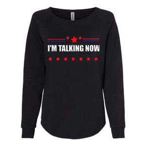 IM Talking Now Elections 2024 Democrat Republican Womens California Wash Sweatshirt