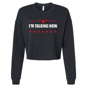 IM Talking Now Elections 2024 Democrat Republican Cropped Pullover Crew