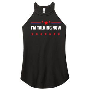 IM Talking Now Elections 2024 Democrat Republican Women's Perfect Tri Rocker Tank