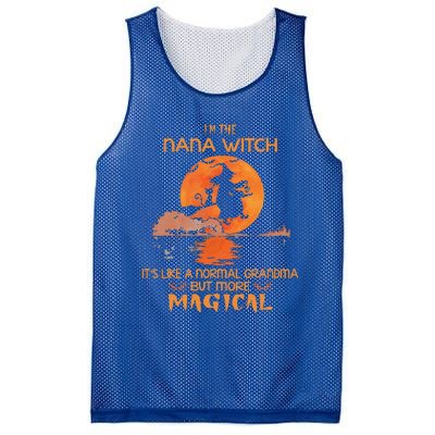 Im The Nana Witch Like A Normal Grandma Halloween Gifts Mesh Reversible Basketball Jersey Tank