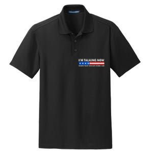 IM Talking Now Does That Sound Familiar Funny Trump Debate Dry Zone Grid Polo