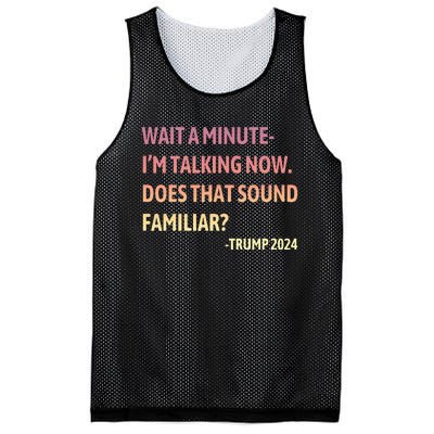 IM Talking Now Does That Sound Familiar Trump 2024 Mesh Reversible Basketball Jersey Tank