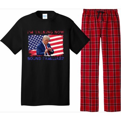 IM Talking Now Sounds Familiar Trump Kamala 2024 Pajama Set