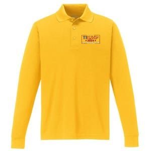 IM Talking Now Does That Sound Familiar Trump 2024 Performance Long Sleeve Polo