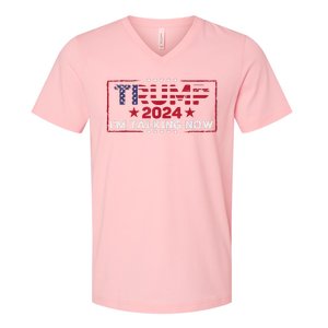 IM Talking Now Does That Sound Familiar Trump 2024 V-Neck T-Shirt