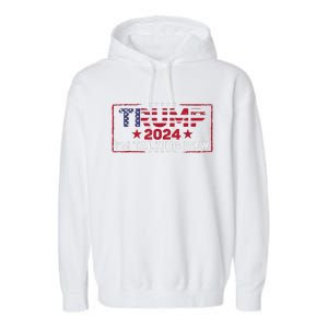 IM Talking Now Does That Sound Familiar Trump 2024 Garment-Dyed Fleece Hoodie