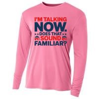 IM Talking Now Does That Sound Familiar Trump For President Cooling Performance Long Sleeve Crew