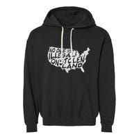 Immigrant T No One Is Illegal On Stolen Land Garment-Dyed Fleece Hoodie