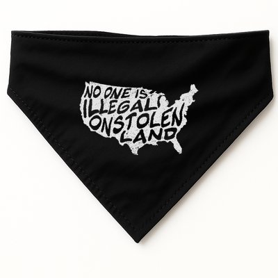 Immigrant T No One Is Illegal On Stolen Land USA-Made Doggie Bandana