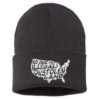 Immigrant T No One Is Illegal On Stolen Land Sustainable Knit Beanie