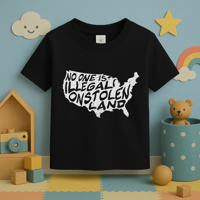 Immigrant T No One Is Illegal On Stolen Land Toddler T-Shirt