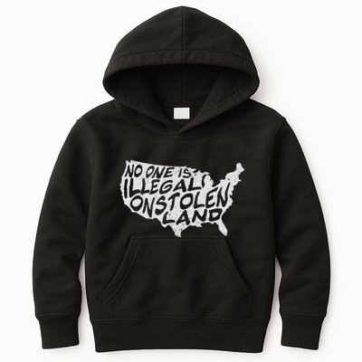 Immigrant T No One Is Illegal On Stolen Land Kids Hoodie