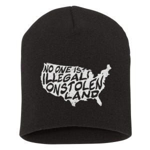 Immigrant T No One Is Illegal On Stolen Land Short Acrylic Beanie