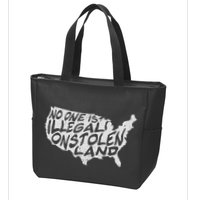 Immigrant T No One Is Illegal On Stolen Land Zip Tote Bag