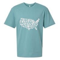Immigrant T No One Is Illegal On Stolen Land Sueded Cloud Jersey T-Shirt