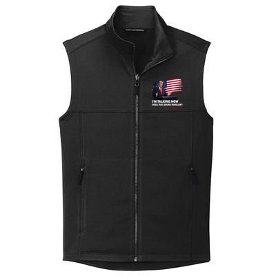 IM Talking Now Does That Sound Familiar Trump 2024 Election Collective Smooth Fleece Vest