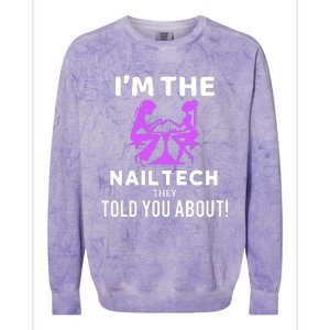 IM The Nail Tech Colorblast Crewneck Sweatshirt