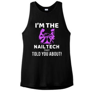 IM The Nail Tech Ladies PosiCharge Tri-Blend Wicking Tank