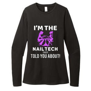 IM The Nail Tech Womens CVC Long Sleeve Shirt