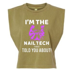 IM The Nail Tech Garment-Dyed Women's Muscle Tee