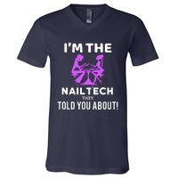 IM The Nail Tech V-Neck T-Shirt