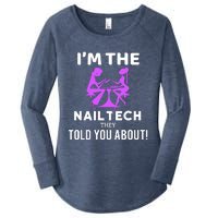 IM The Nail Tech Women's Perfect Tri Tunic Long Sleeve Shirt