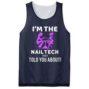 IM The Nail Tech Mesh Reversible Basketball Jersey Tank