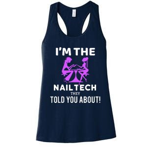 IM The Nail Tech Women's Racerback Tank