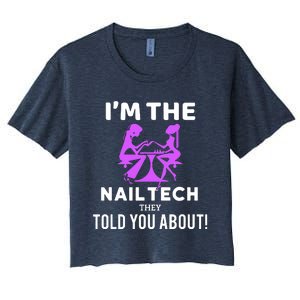 IM The Nail Tech Women's Crop Top Tee