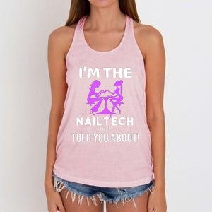 IM The Nail Tech Women's Knotted Racerback Tank