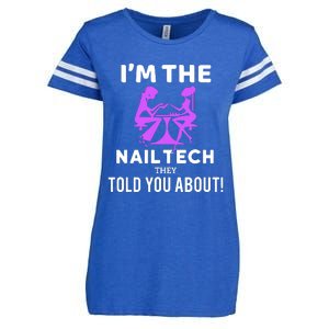 IM The Nail Tech Enza Ladies Jersey Football T-Shirt