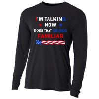 I’M Talking Now Does That Sound Familiar Donald Trump 2024 Cooling Performance Long Sleeve Crew