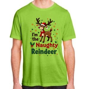 IM The Naughty Reindeer Christmas Matching Gift Adult ChromaSoft Performance T-Shirt