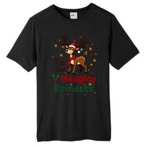 IM The Naughty Reindeer Christmas Matching Gift Tall Fusion ChromaSoft Performance T-Shirt