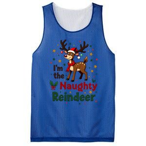 IM The Naughty Reindeer Christmas Matching Gift Mesh Reversible Basketball Jersey Tank