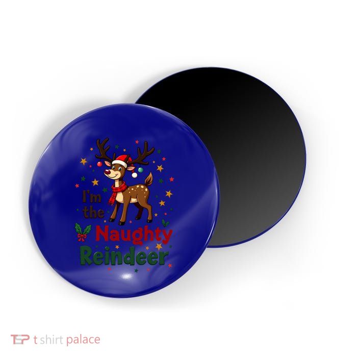 IM The Naughty Reindeer Christmas Matching Gift Magnet