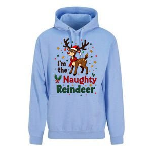 IM The Naughty Reindeer Christmas Matching Gift Unisex Surf Hoodie