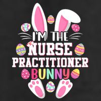 I'm The Nurse Practitioner Bunny Happy Easter Day Adult Drive Performance Visor