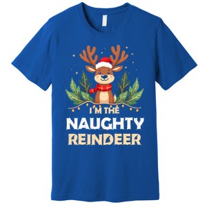 IM The Naughty Reindeer Christmas Matching Gift Premium T-Shirt