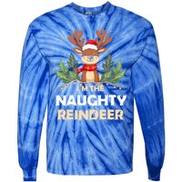 IM The Naughty Reindeer Christmas Matching Gift Tie-Dye Long Sleeve Shirt