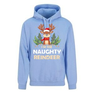 IM The Naughty Reindeer Christmas Matching Gift Unisex Surf Hoodie