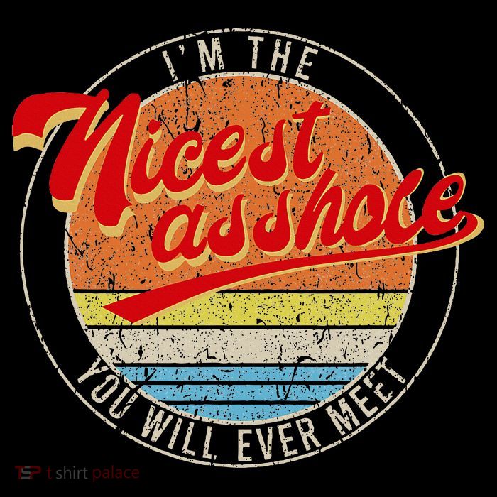 I'm The Nicest Asshole You'll Ever Meet Funny Saying T-Shirt