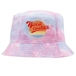 I'm The Nicest Asshole You'll Ever Meet Funny Saying Tie-Dyed Bucket Hat