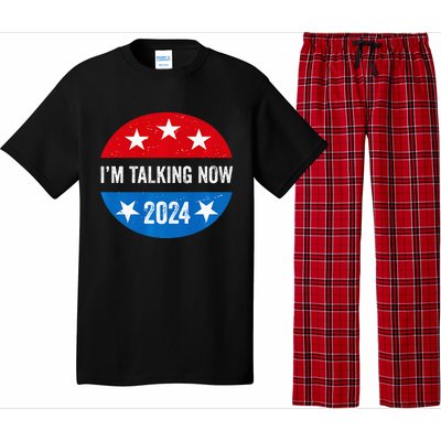 IM Talking Now Does That Sound Familiar 2024 Election Trump Premium Pajama Set