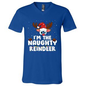 IM The Naughty Reindeer Christmas Gift V-Neck T-Shirt